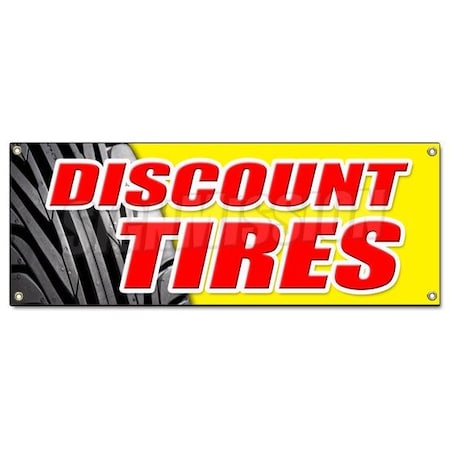 Signmission DISCOUNT TIRES BANNER SIGN sale installation balance alignment service B-Discount Tires